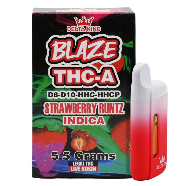 Delta King Disposable Blaze THC-A Delta 8 & Delta 10 Vape Pen – 5.5g - Image 6