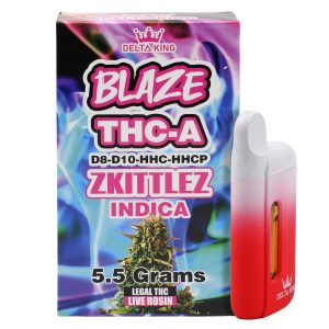 Delta King Disposable Blaze THC-A Delta 8 & Delta 10 Vape Pen – 5.5g