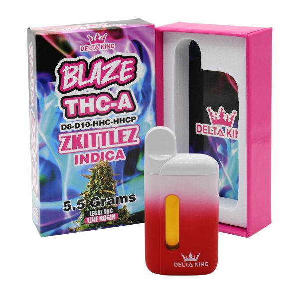 Delta King Disposable Blaze THC-A Delta 8 & Delta 10 Vape Pen – 5.5g