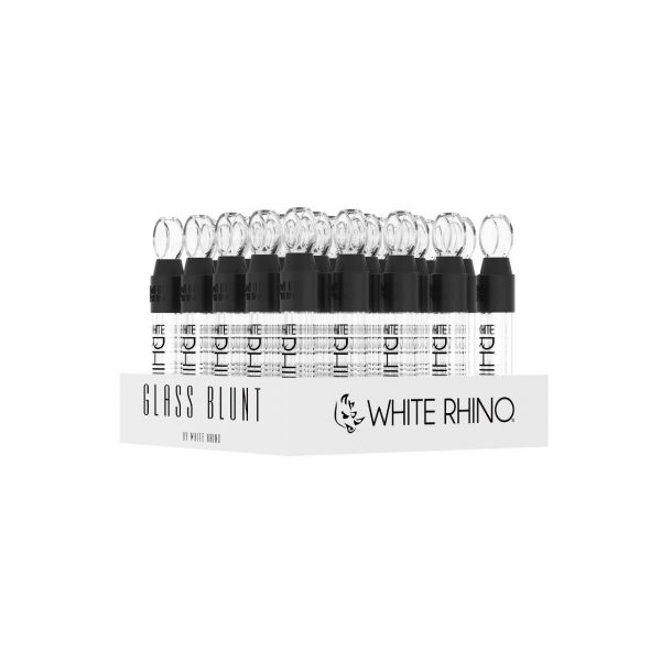 White Rhino Glass Blunt Slider - 25CT Display