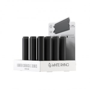 White Rhino Lighter Sidekick C Series Solid Black - 12CT Display