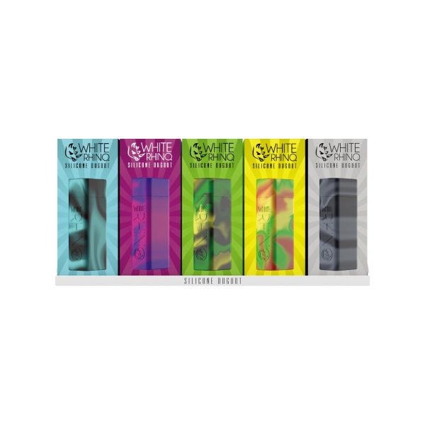 White Rhino Silicone Dugout Original - Assorted Colors 20CT Display - Image 2