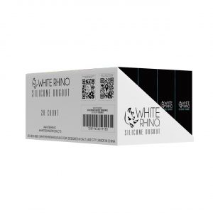 White Rhino Silicone Dugout Original - Assorted Colors 20CT Display