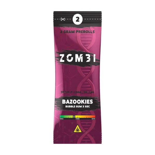 Zombi D9/THC-P/CBGA/DB/CBG Prerolls 4G 2CT