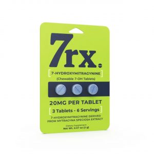 7RX 7-Hydroxymitragynine Chewable Tablets - 3PK Green