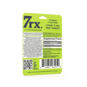 7RX 7-Hydroxymitragynine Chewable Tablets - 3PK Green