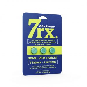 7RX 7-Hydroxymitragynine Pseudoindoxyl Chewable Tablets - 3PK Blue