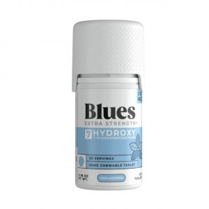 Blues Extra Strength+ 7-Hydroxy Chewable Tablets Bottle 300MG