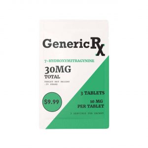 Generic RX 7-Hydroxymitragynine Tablets 30MG 3CT
