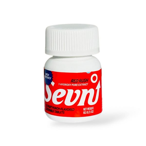 SEVN Red Rush 7-Hydroxy Tablets Bottle Fruit Punch