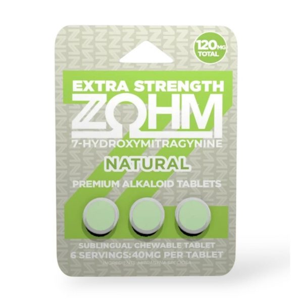 ZOHM 7-Hydroxymitragynine Extra Strength Tablets 120MG 3 CT