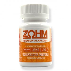 ZOHM 7-Hydroxymitragynine Premium Alkaloids Tablets Bottle 440MG - Tangerine Dream