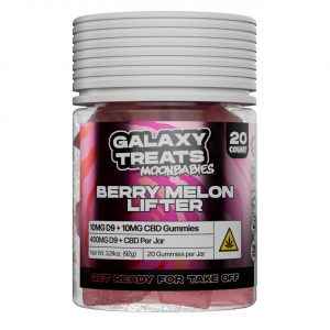 Galaxy Treats Moon Babies D9/CBD Gummies 400MG