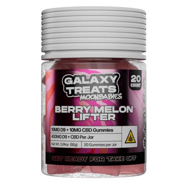 Galaxy Treats Moon Babies D9/CBD Gummies 400MG