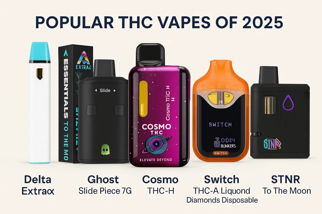 Popular THC Vapes of 2025