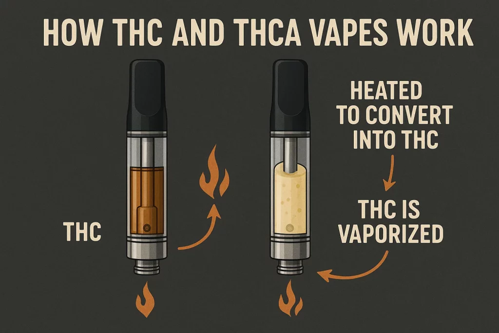 How THC and THCA Vapes Work